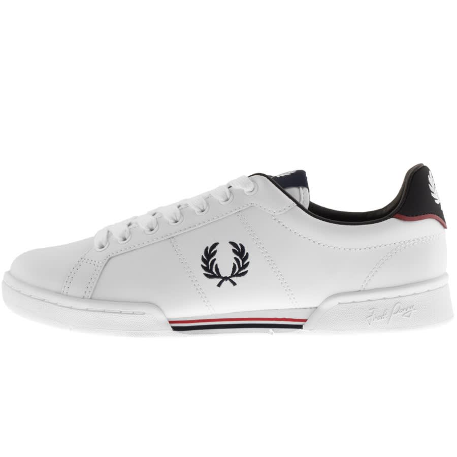 Alternative Image for ProductFred Perry B722 Leather Trainers White1
